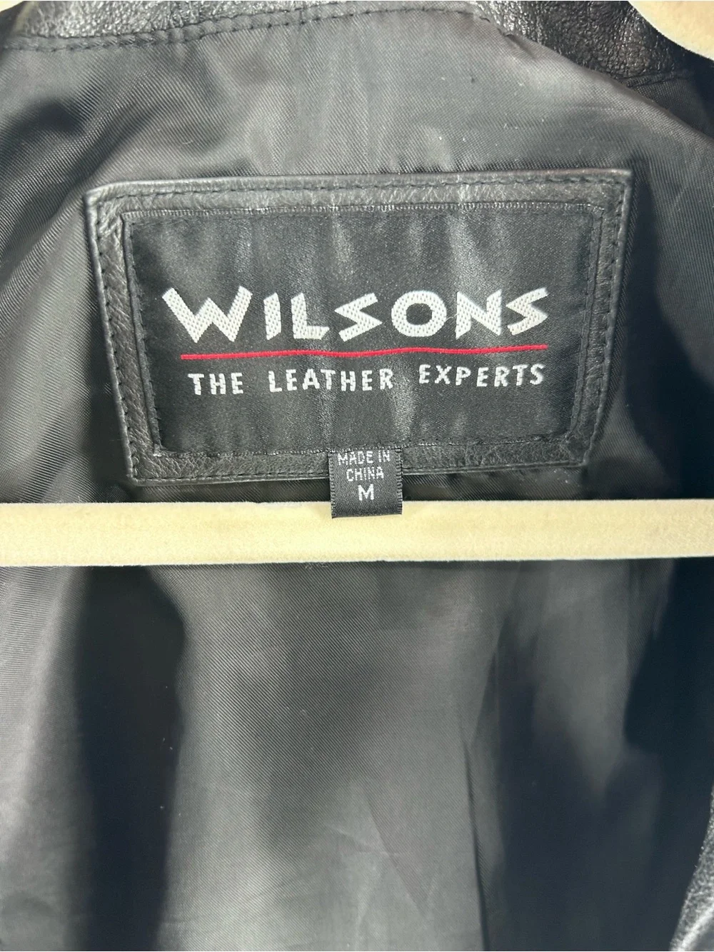 Wilson ‘s‎ Black Leather Vintage 1985 Zip-Front Jacket - Medium